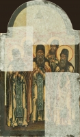Святитель Дионисий и преподобные Тимофей, Моисей, Нифонт, Феодосий