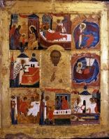 Святитель Николай Чудотворец, с житием (Никола Великорецкий)