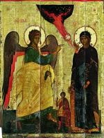 Annunciation with St. Theodore of Tyre