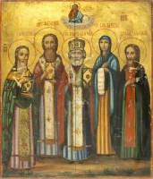 Избранные святые Сампсоний, Федор, Николай Чудотворец, Елизавета, Иоанн