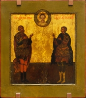 Saint Martyr Menas and Saint George  the Victorious